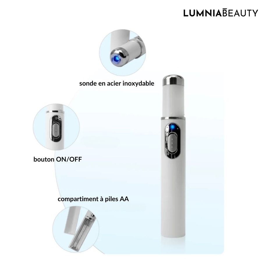 LumniaBlue™ | Stylo anti-imperfections à lumière bleue